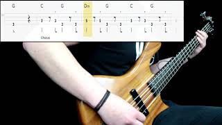 Scorpions  Wind Of Change Bass Cover Play Along Tabs In Video [upl. by Lael6]