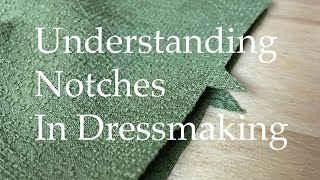 What Are Sewing Notches And How To Use Them In Dressmaking [upl. by Ahtiek]