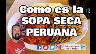 Como es la sopa seca plato típico de Ica Perú [upl. by Somisareg]