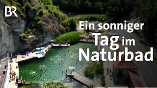 Im Naturbad den Sommer genießen Schwimmen an der Felswand   Zwischen Spessart und Karwendel  BR [upl. by Mountfort26]