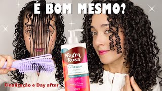 TESTEI O CREME PARA PENTEAR CACHEADOS DA NEGRA ROSA  Oeslanhiny Nunes [upl. by Natsuj]