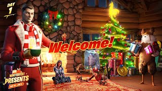 Welcome to Fortnite Winterfest 2023 ALL PRESENTS [upl. by Lodnar]