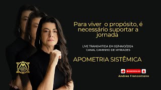 PARA VIVER O PROPÓSITO É NECESSÁRIO SUPORTAR A JORNADA apometria live propósito [upl. by Netsrijk358]