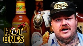 Matty Matheson Turns Into a Motivational Speaker Eating Spicy Wings  Hot Ones [upl. by Nemsaj]