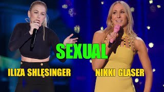 Iliza Shlesinger vs Nikki Glaser talk about Darkest S E X Secrets [upl. by Cresida]