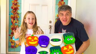 Nastya et papa préparent des friandises saines pour Halloween [upl. by Chic]