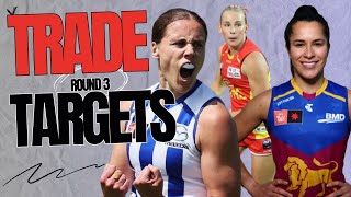 Top AFLW Fantasy Trade Targets Round 3 [upl. by Chappy118]