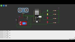 Water level Controller Using Ultrasonic Sensor with ESP32 [upl. by Guglielma661]