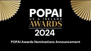 POPAI Awards Nominations 2024 [upl. by Rovert]