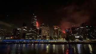 Melbourne 2024 Fireworks melbourne australia 2024 [upl. by Airdnekal]