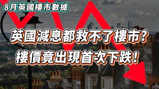 【英國樓🇬🇧】🚨英國減息樓市竟下跌｜減息都救不了樓市？｜這只是崩盤的開始？｜8月樓市報告｜英國買樓手續及程序｜如何管理物業 [upl. by Nnyletak]