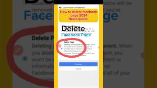 How to delete facebook page 2024 new update l ফেসবুক পেইজ ডিলিট করার নিয়ম l Delete facebook page l [upl. by Rakel97]