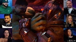 Hulk vs Thanos  Avengers  Infinity War  Reaction Mashup  avengers [upl. by Eniamraj]