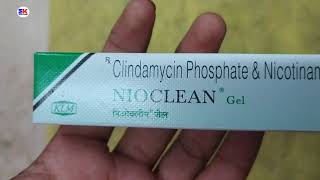 Nioclean gel for acne clindamycin phosphate amp nicotinamide gel for acne nioclean gel Dr suggested [upl. by Bj]