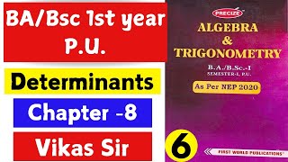 Determinants bsc 1st year  Algebra and trigonometry bsc 1st year  1st year math  mathslighthouse [upl. by Arihs]