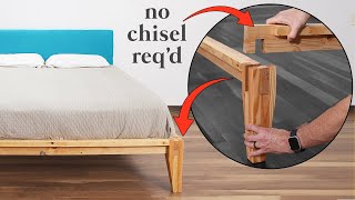 DIY Castle Joint Platform Bed made w 2x4s Buy vs DIY [upl. by Rabbaj]