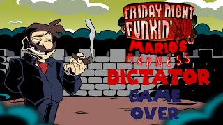 DICTATOR GAME OVER  Friday Night Funkin Marios Madness V2 OST [upl. by Erik]