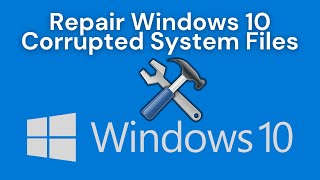 Solved How to fix Corrupted Files on Windows 10  How To Repair Windows 10 Corrupted System Files [upl. by Anglim]