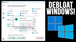 How to Quickly Debloat Your Computer by Uninstalling Multiple Windows Default Apps at the Same Time [upl. by Sunev]