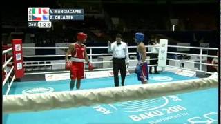 Light Welter 64kg R16  Vincenzo M ITA VS Chladek Zdenek CZE  2011 AIBA World Champs [upl. by Olfe668]