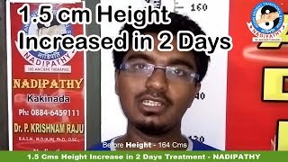 15 Cms Height Increase in 2 Days Treatment HINDI  NADIPATHY [upl. by Rednasyl]