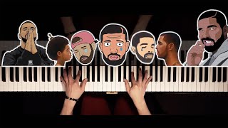 Top 10 Most Beautiful DRAKE Songs on the Piano [upl. by Case]