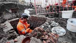 Crossrail Archaeology Liverpool Street excavation completes [upl. by Avuha938]