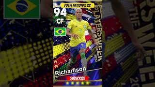 POTW National Card 22💥in efootball efootball pesmobile pes shorts viral video cr7 [upl. by Jerroll]