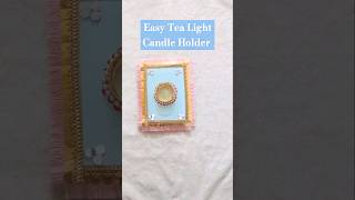 Easy Tea Candle Holder diy shortfeed shorts ytshorts easydiy trending diwalitealight [upl. by Urson]