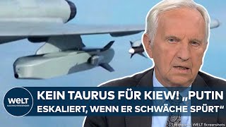 UKRAINEKRIEG quotPutin eskaliert wenn er Schwäche spürtquot – Scholz lehnt TaurusLieferung erneut ab [upl. by Aicissej703]