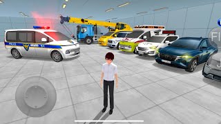 Police Car G Wagon amp All Super Car Parking in Garage amp Ramp Driving  3D Driving Class [upl. by Loni]