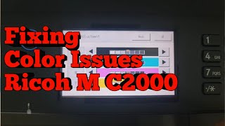 Fixing Common Color Issues in Ricoh M C2000 Printers  Color Registration [upl. by Oratnek722]