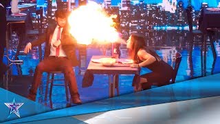 FUEGO y PUÑETAZOS ¡una PELÍCULA de ACCIÓN en DIRECTO  Audiciones 3  Got Talent España 5 2019 [upl. by Nylrahc519]