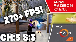 Fortnite Performance Mode CH5 S3  Ryzen 5 5600 amp RX 6700  Low meshes [upl. by Anazraf885]