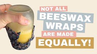 Not all beeswax wraps are made equally 🐝 beeswaxwraps [upl. by Aelat924]