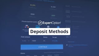 Deposit Methods  Trading Education  ExpertOption [upl. by Simsar]