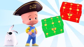 Cuquins magic pirate chests and more fun  Cleo amp Cuquin  Kids  Educational Videos [upl. by Nicki]