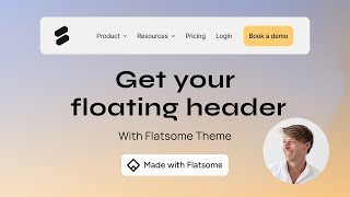 Create a Floating Header in Flatsome Theme [upl. by Ehttam]