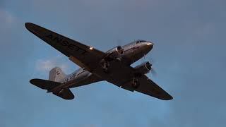 Ansett Douglas DC3232A VHABR Flight Training Avalon Airport [upl. by Jewell]