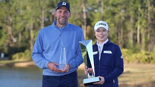 EunHee Ji and John Smoltz Collide at the 2020 Diamond Resorts Tournament of Champions [upl. by Aicilif]