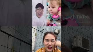 Hot trend tiktok em bé nghe điện thoại nổi rầm rộ khắp thế giới thaybeou40 funny baby [upl. by Giark]