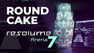 Projection Mapping a Round Cake in Resolume Tutorial [upl. by Jarnagin]