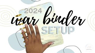 War Binder Faith Planner Setup  2024 Planner Setup Series [upl. by Tilney]