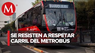 Infracciones por invadir el carril del metrobús han aumentado en CdMx [upl. by Kacerek]