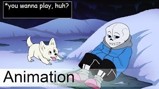 Undertale Animation Normal day in Snowdin [upl. by Aztinay]