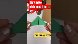 🎄☃️Easy make Christmas tree 🎄❄️chirtmas chritsmascraft artandcrafts christmastreeshorts [upl. by Audsley]