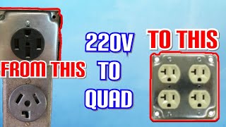 220V down to 1 or 2 110V plugs [upl. by Aener275]