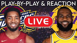 Los Angeles Lakers vs Cleveland Cavaliers LIVE PlayByPlay amp Reaction [upl. by Attevad]