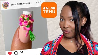 Recreating 300 Nails for CHEAP with TEMU Products [upl. by Asel]