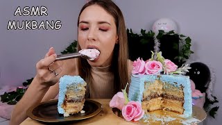 ASMR MUKBANG  BOLO DE ANIVERSÁRIO COM SORVETE happy birthday to me 🎂 [upl. by Xyla]